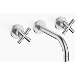 Dornbracht TARA Waschtisch-Wandbatterie ohne Ablaufgarnitur, Ausaldung 190mm, 36712892-93, Farbe: Chrom gebürstet