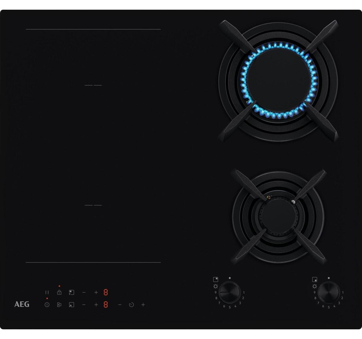 AEG HDB64623NB, Schwarz, Integriert, 60 cm, Kombi, 4 Zone(n), 2 Zone(n)