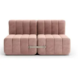 Curt Zweisitzer Modulsofa Barcelona Rosa