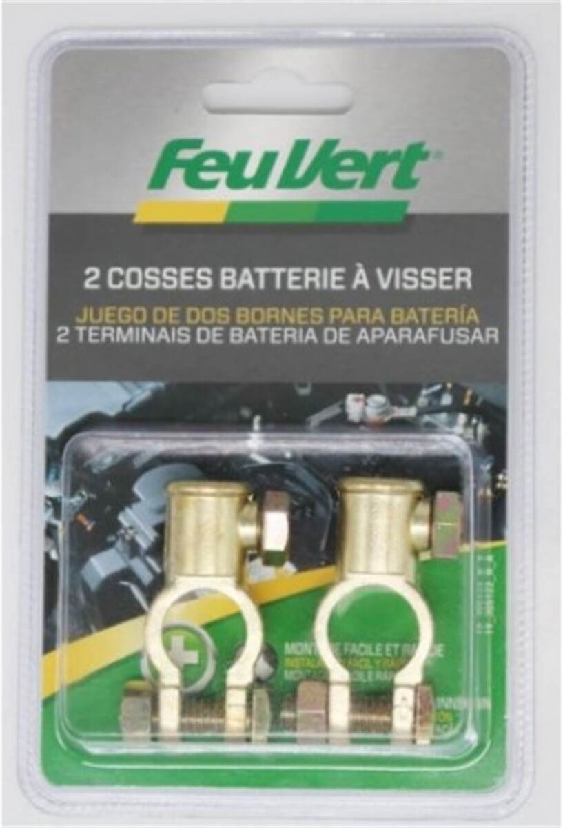 Conjunto de dois terminais de bateria Feu Vert
