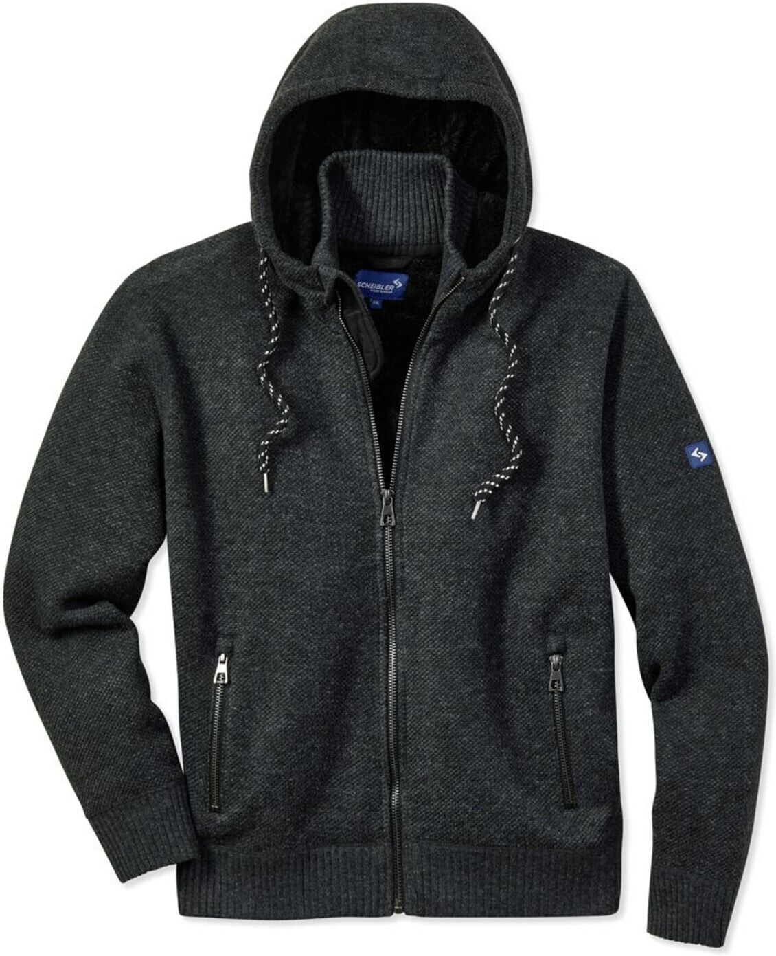 SCHEIBLER Strickjacke Schärding anthrazit/schwarz-meliert Gr. XXL