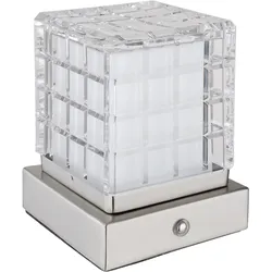 Tischleuchte LUNKI (LBH 10x10x10 cm) - grau - LBH 10x10x10 cm