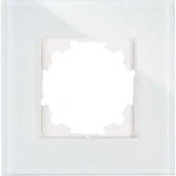 Kopp 405308011 ATHENIS - 1-fach Glas-Abdeckrahmen, senkrechte und waagerechte Installation, Farbe: mint