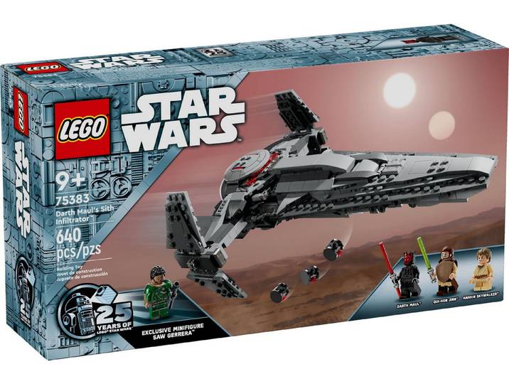 LEGO® LEGO® Star Wars 75383 Darth Mauls Sith Infiltrator™ Konstruktionsspielsteine, (640 St)