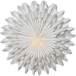 Star Trading, LED Weihnachtsdeko, Papierstern Snow