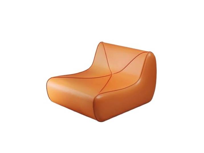 Xumh2024-3 Sitzsack Lazy Sofa Liege for Schlafen, Balkon, Tatami, Einzelsessel, kleine Schlafzimmercouch(Orange)