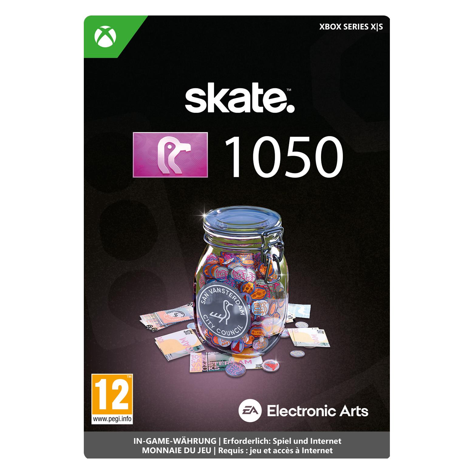 Microsoft Xbox SKATE: 1050 SV Bucks Download Code (7F6-00870)