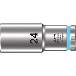 Wera 8790 HMC Deep Steckschlüsseleinsatz mit 1/2"-Antrieb Cyan - 05004563001 - Cyan