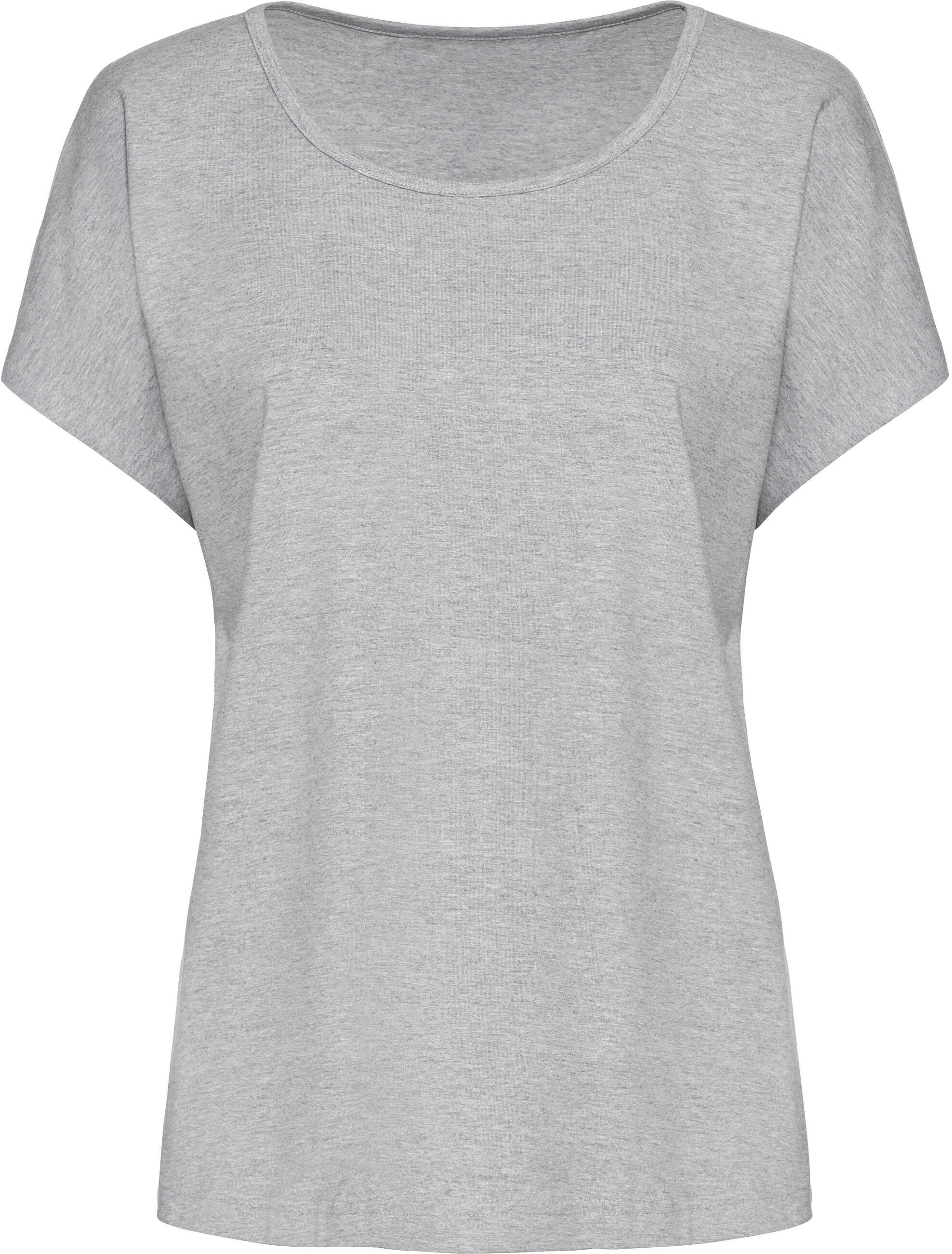 T-Shirt WITT "Shirts Shirts 2 Stück", Damen, Gr. 48/50, grau, grau, gepunktet, Basic, Rundhals, Shirts T-Shirt