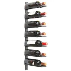 DanDiBo Weinregal Wand Metall Schwarz 93885  Flaschenregal Weinflaschenhalter Weinhalter Wine Rack