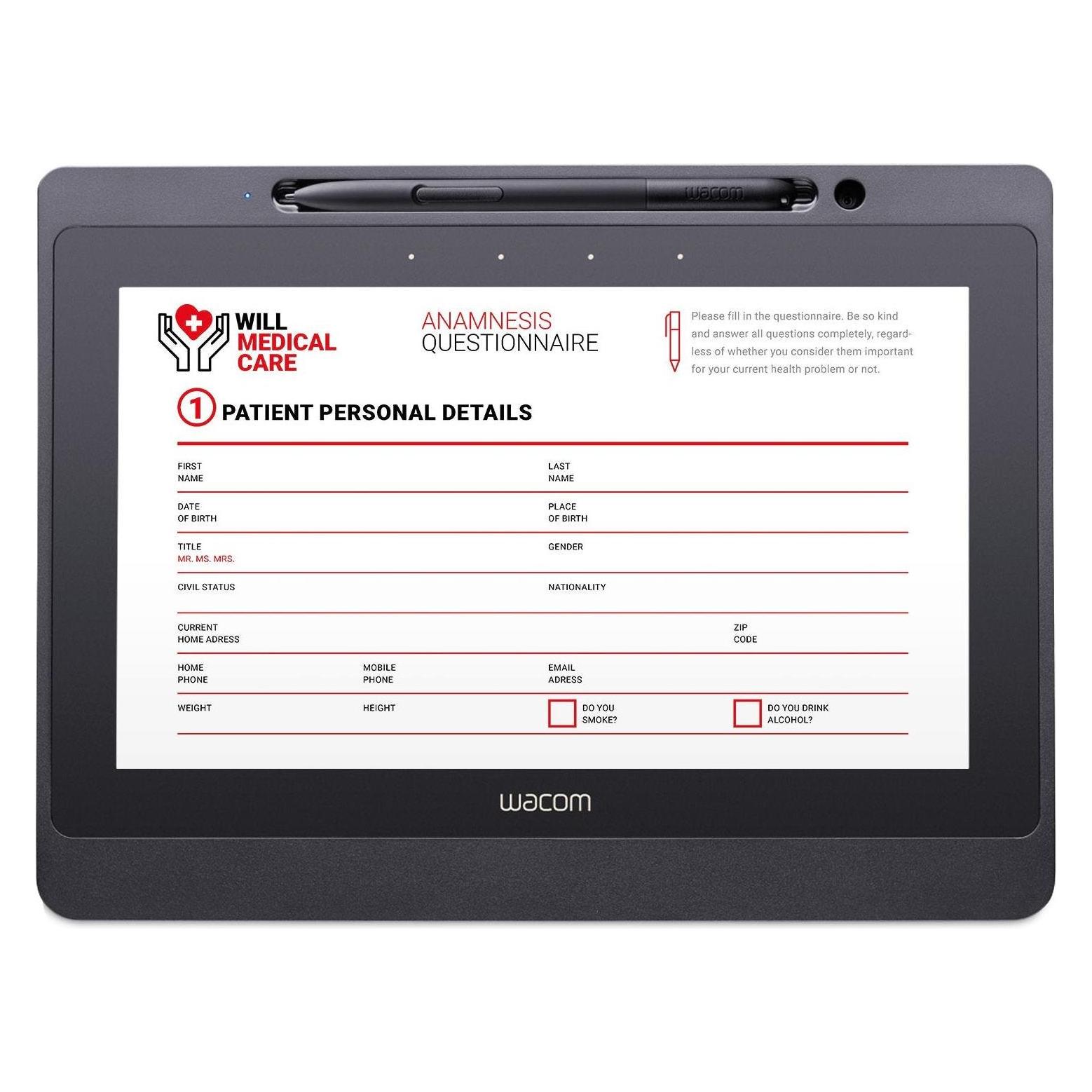 Wacom DTU1141B, 25,6 cm (10.1 Zoll), Schwarz, 283 mm, 15,7 mm, 210 mm (10.10", 2540 lpi) (DTU1141B)