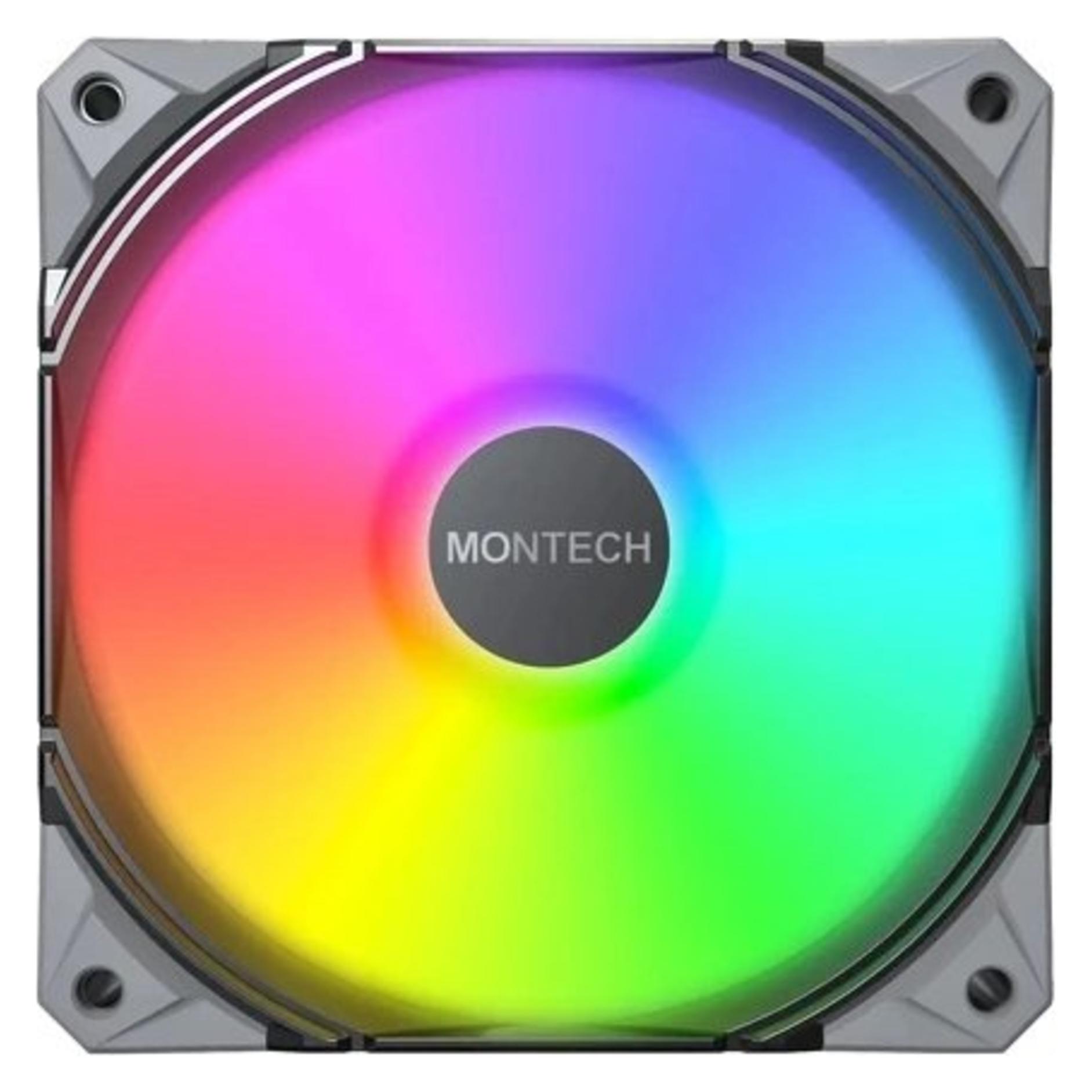 Montech Wentylator Wentylator E28 ARGB PWM Black 120mm (120 mm) (E28 ARGB (B))