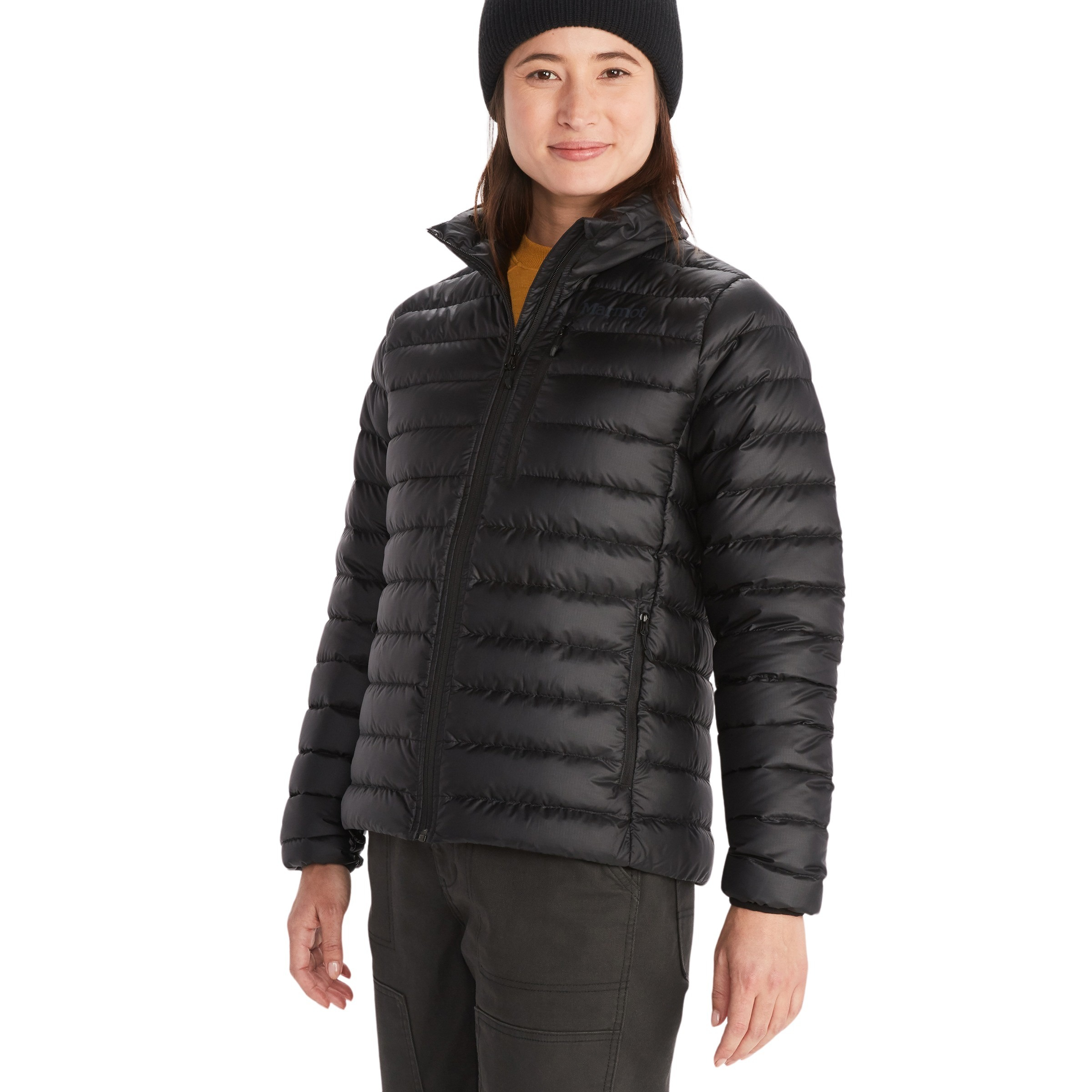 Marmot Highlander Damen Isolationsjacke schwarz Größe M Trekking Isolierend Daune