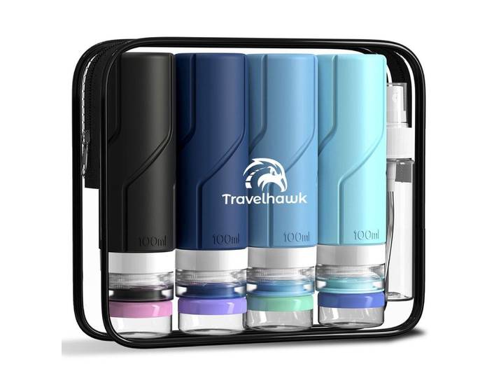 Travelhawk Reisflesjes - 16-delige set - Lekvrij en BPA-vrij (16 stuks)