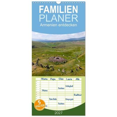 Familienplaner 2027 - Armenien entdecken mit 5 Spalten (Wandkalender, 21 x 45 cm) CALVENDO
