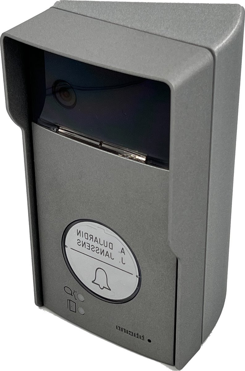 XONI 30° hoekbehuizing links grijs metallic compatibel met BTicino Linea 3000 videofoon en regenbescherming, BTV30G-GR