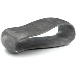 Stones Scarf - Couchtisch (123 x 60 x 34h) aus grauem Fossilstein