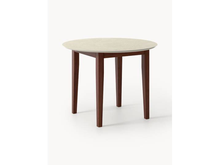 Table ronde aspect travertin Jackson, tailles variées