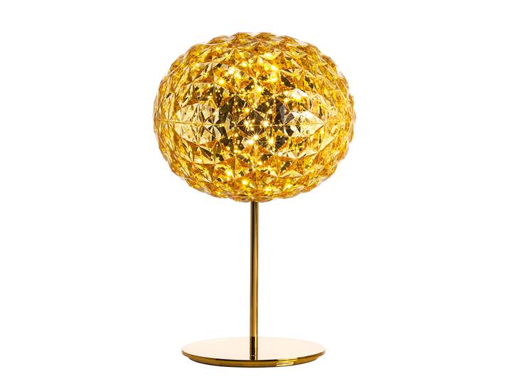 KARTELL lampe de table PLANET à LED H 53 cm (Ambre - Technopolymère thermoplastique coloré dans la masse)