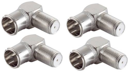 Shiverpeaks BS15-300514 F-Winkeladapter Anschlüsse: F-Quick-Stecker, F-Buchse 5St.