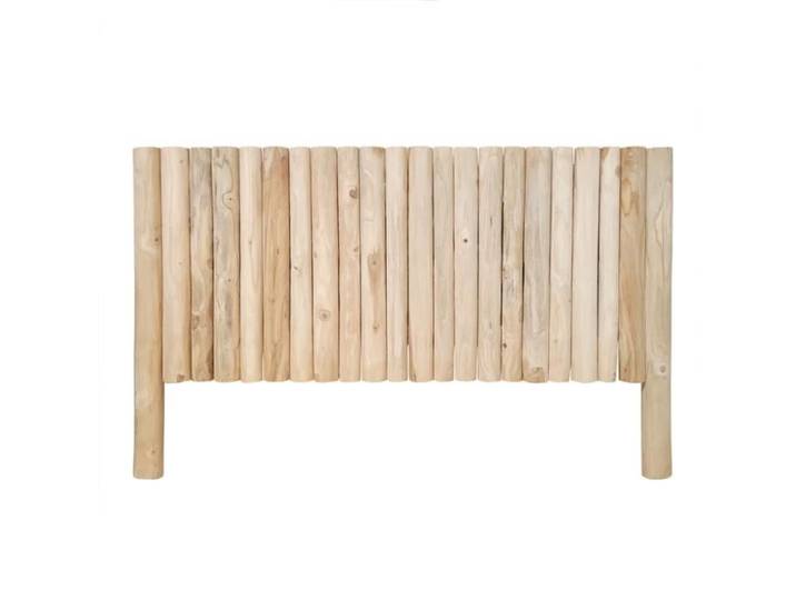 Tête de lit 160 cm en rondins bois de teck massif blanchi - MARIANO Meubletmoi