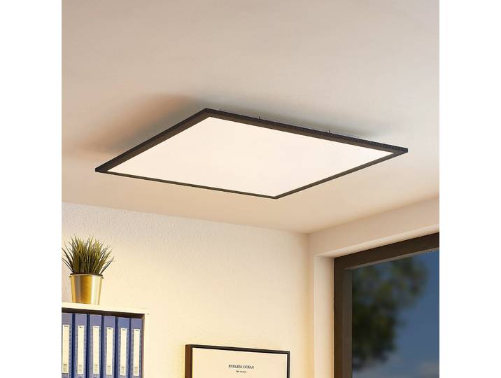 Nelios Plafonnier LED 2700-6500k 62x62 Black - Lindby - Cuisine - Moderne - Plastique - Angulaire