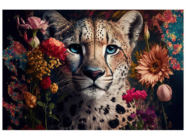 Canvas Leo Flowers image LAND