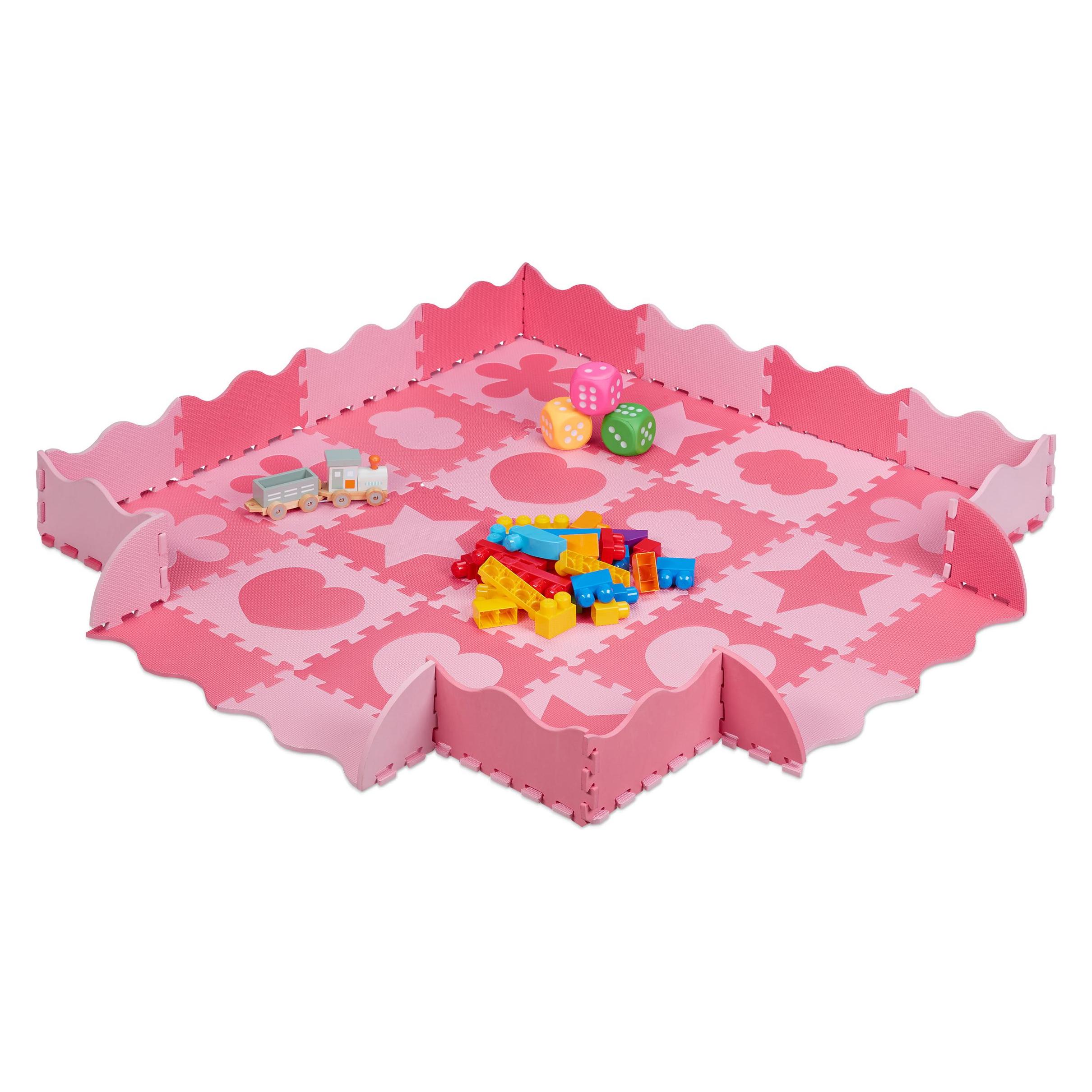 Relaxdays Puzzlematte mit Rand (31.50 x 31.50 cm) (4052025889920)