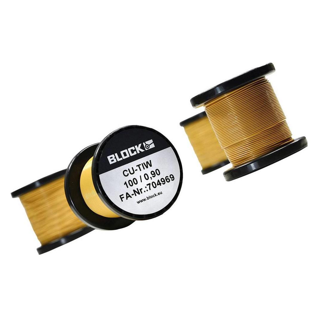 Block Dreifach isolierter Kupferdraht TEX-E CU-TIW (226.10 m) (CU-TIW 100/0,20)