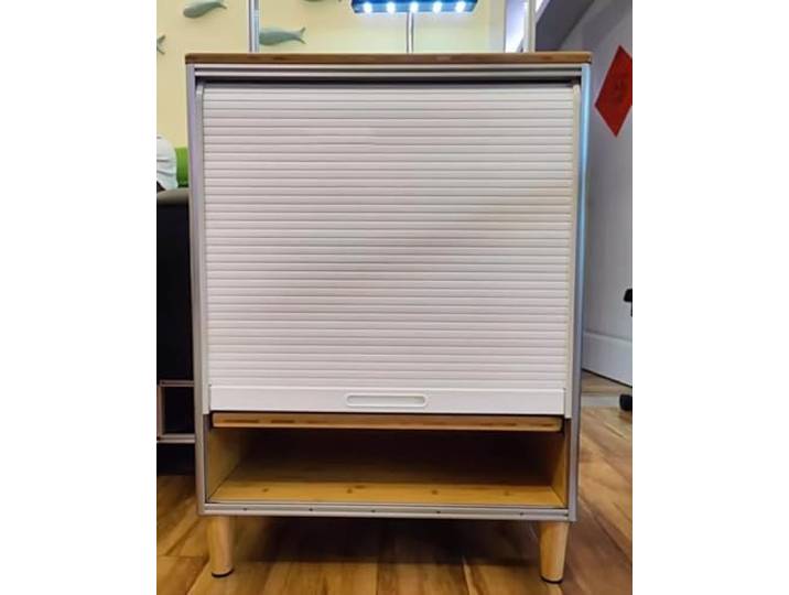 HGOuhK Ziehharmonika-Tür, Schiebe-Rolltür-Ersatz, kleine Schrank-Falttüren und Schiene(40x100cm/16x39in)