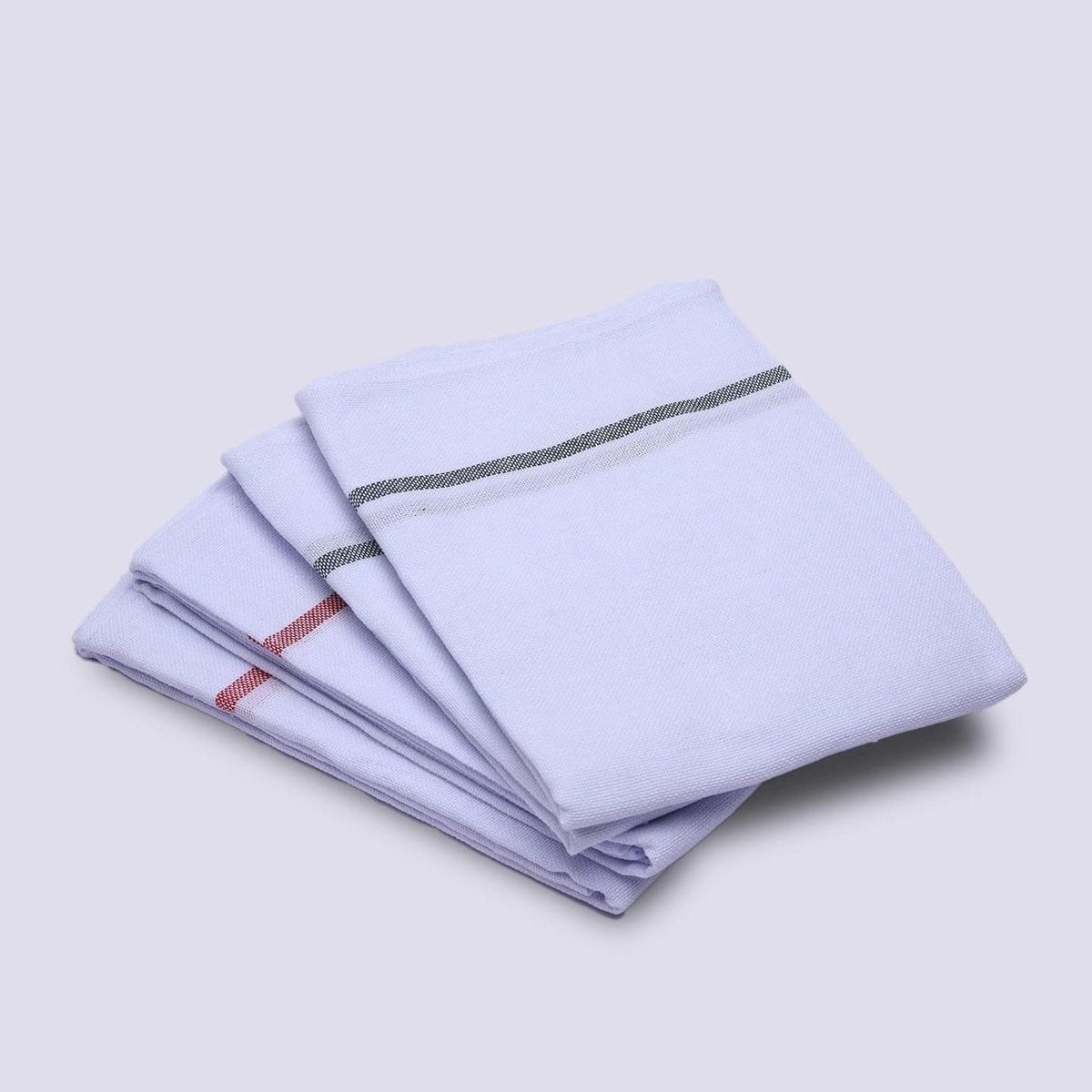 Set van 4 extra grote witte badhanddoeken van 100% katoen