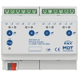 MDT technologies Dimmaktor 4-fach 6TE REG AKD-0401.02
