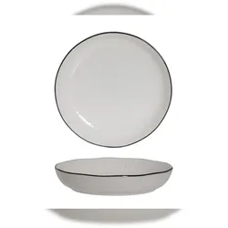 METRO Professional Teller tief Aldea, Porzellan, Ø 22.2 cm, weiß, 6 Stück