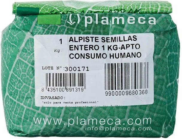 Plameca Alpiste Sementes Inteiras 1 Kg