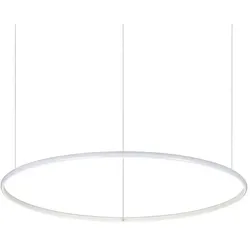Ideal Lux LED Pendelleuchte HULAHOOP, rund, Ø 815 mm, 40W, 3000K, 4000lm, IP20, höhenverstellbar, weiß IDEA-258768