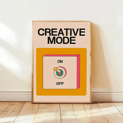 Inspire Picks Colorful Mental Health Wall Art Retro Inspirational Quote Poster (Frameless) 4 50x75cm Unframed