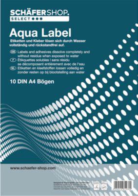 Schäfer Shop Genius Wasserlösliche Etiketten HydroClean, 48,3 x 16,5 mm