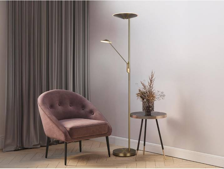 Trio - Stehlampe BRANTFORD - Messing - 0x0x180 cm