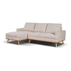 Ecksofa Dan Cord Beige