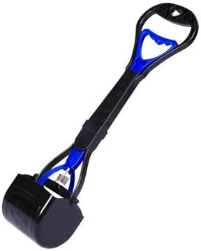 Drop Dash Deals Heavy Duty Long Handle Dog Poop Scooper With Waste Picker Tool blue