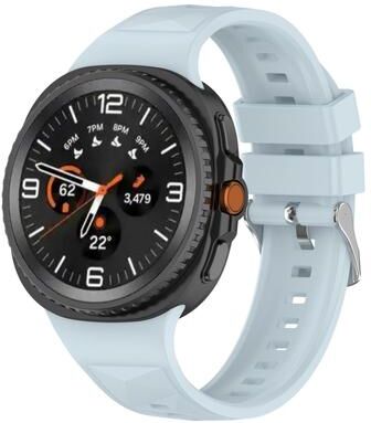 Everyday Crate Samsung Galaxy Watch 8 Classic Silicone Watch Band Ice Crystal Texture Replacement Strap ice Blue