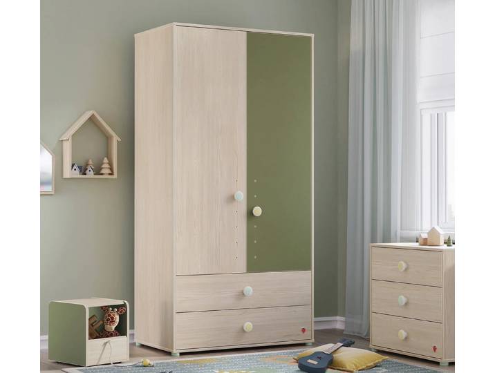 Möbel-Zeit Kleiderschrank MONTES natur, 2-trg.
