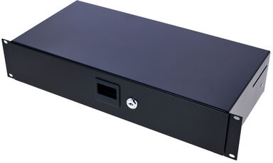 Adam Hall 87402 S Rack Drawer Schwarz