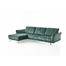 Comfort REPUBLIC Ecksofa Wien Stoff Blau Opal