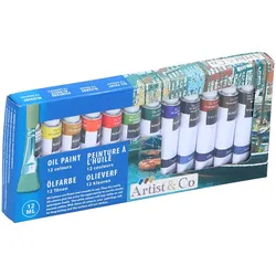 Olejové Farben ve 12ml tubách s 12 barvami