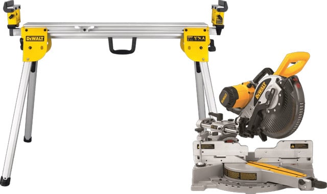 DeWalt DWS727-QS afkortzaag en DeWalt DE7033-XJ stofafzuigmachine set