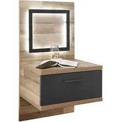 Nachtkonsole HARPER BRAGA (BHT 50x94x40 cm) - grau - BHT 50x94x40 cm