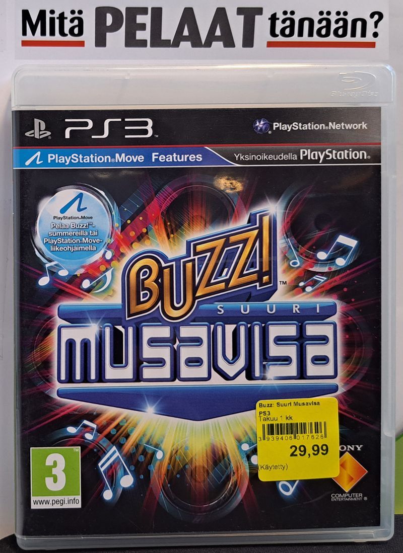 Buzz: Suuri Musavisa PS3 (Käytetty)