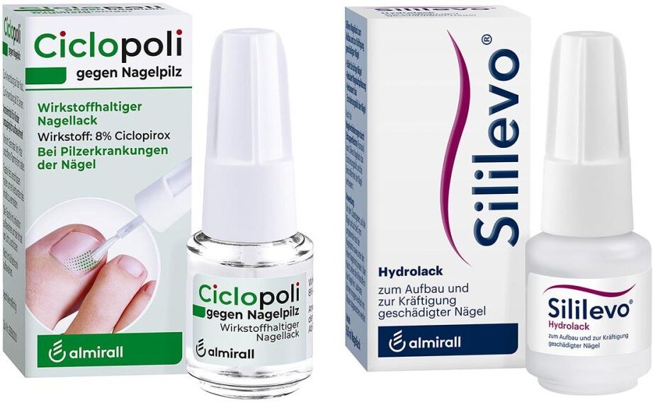 Ciclopoli gegen Nagelpilz (6.6 ml) + Sililevo Nagellack (3.3 ml) 1Pck