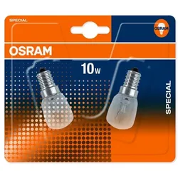 2er OSRAM E14 Backofen Lampen 10 W 230V klar